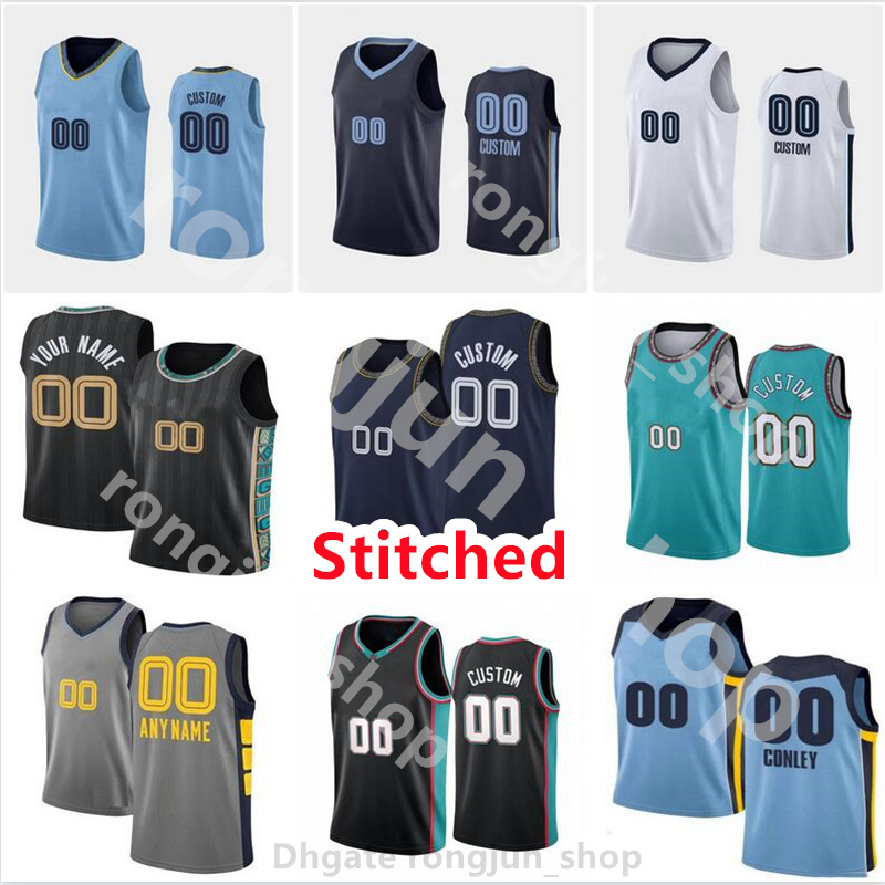 

Custom Stitched Basketball Steven 4 Adams De'Anthony 0 Melton Kyle 1 Anderson Ja 12 Morant Tyus 21 Jones Jaren 13 Jackson Jr. Dillon Brooks Mike 10 Bibby Jerseys