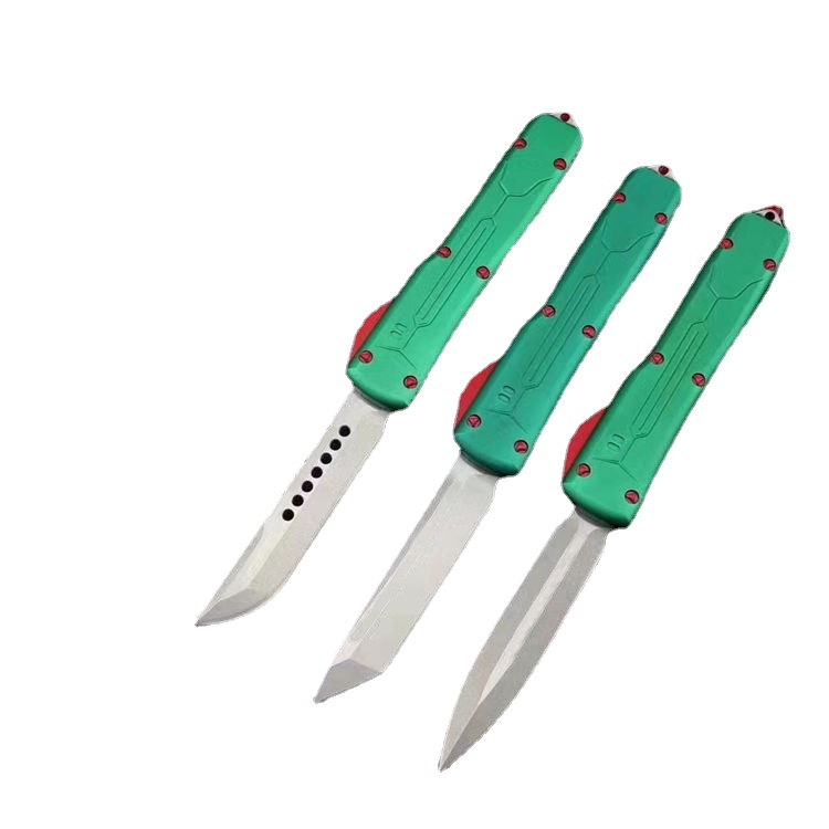 

US brand knives Bounty Hunter A6 automatic knife 7CR17MOV Blade aluminum handle Outdoor camping EDC tools AUTO Kinves UT85 UT88 B