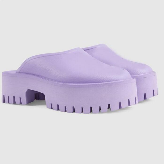 

Designer Slippers Women Platform Perforated G Sandals Shoes Foam Sandal Beach Slides Woman Slipper With Box, Color 5