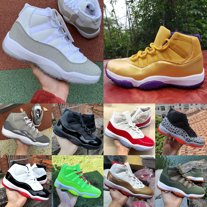 

2022 New Cool Grey 11 Basketball Shoes High Low 11s Citrus University Legend Blue white Bred INFRARED Concord 45 space jam Gamma women Mens Trainers Sports Sneakers, As photo 11