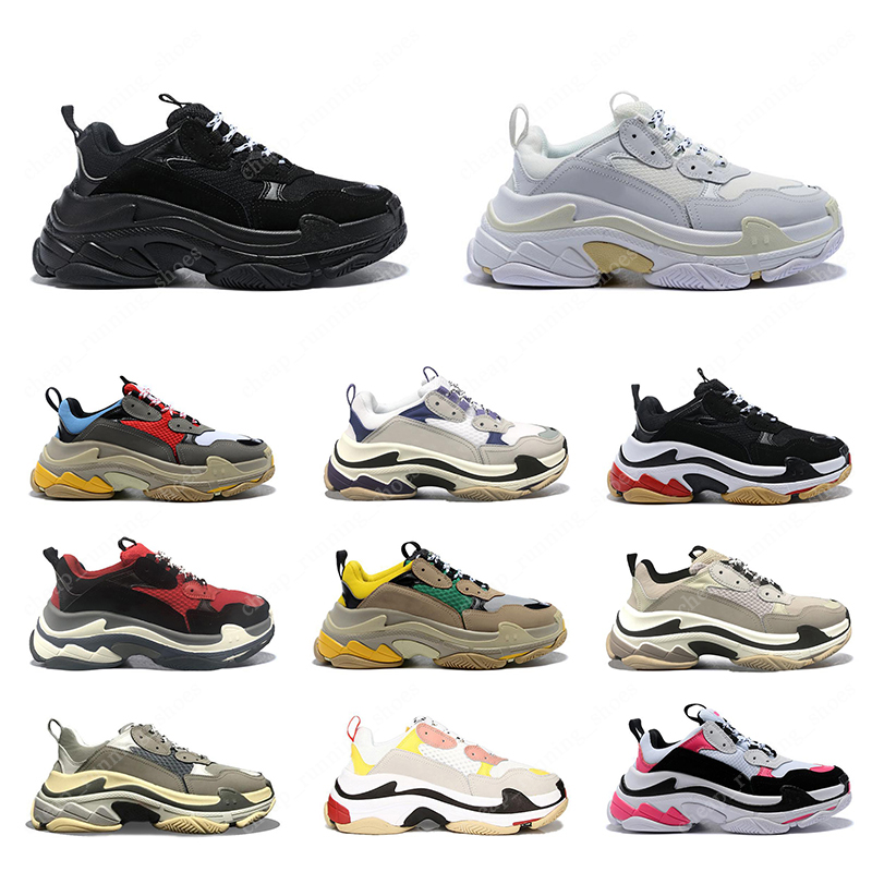 Triple S Paris Designer Shoes 17FW Trainers Casual Mens Womens Shoe Luxury Sneakers Dad Platform Runners Men Women Black White Red Sneakers