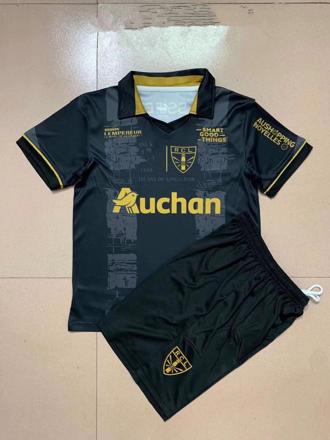 

22 23 RC Lens Maillot de Foot Soccer Jersey Saint Barbe Special Black SEKO FOFANA KAKUTA 2021 2022 Child Football Shirt Men Kids Kit Set Enfants SOTOC 05Xz#, Brown