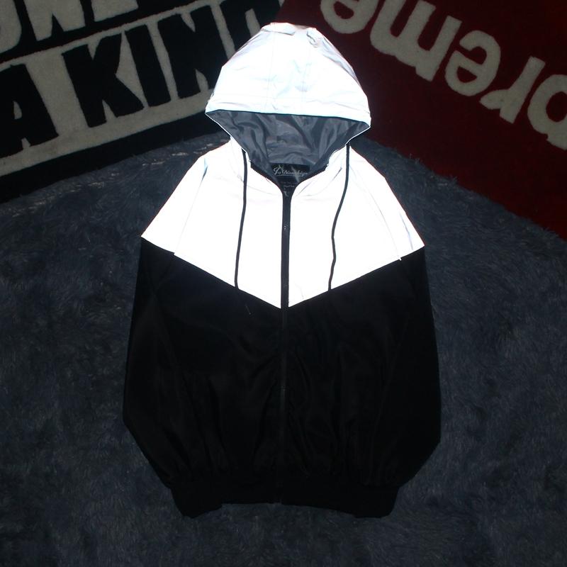 

Men's Jackets Fashion Brand Men Reflective Patchwork Hip Hop Jacket Streetwear Male Casual Windbreaker Hooded Baseball CoatMen's, 9908 gray
