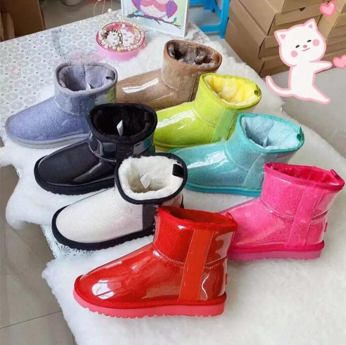 

2021 Designer australian classic clear mini boots australia women womens winter snow fur furry girls Kid men satin boot ankle booties snows Half Knee Short, C22