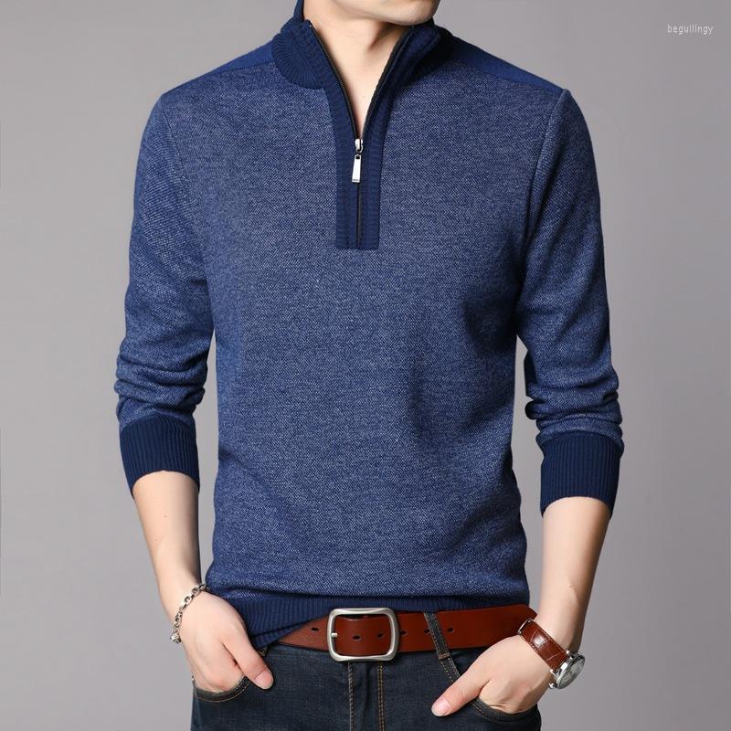 

Men's Sweaters Winter Autumn Warm 2022 Knitted Clothes Thick Casual Turtleneck Sweater Pullover Male Begu22, Gray