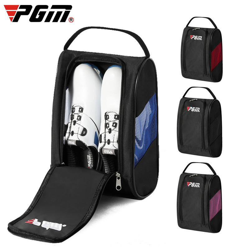 

PGM Portable Mini Golf Shoe Bag Nylon s Golll Holder Lightweight Breathable Pouch Pack Tee Sports Accessories 220715