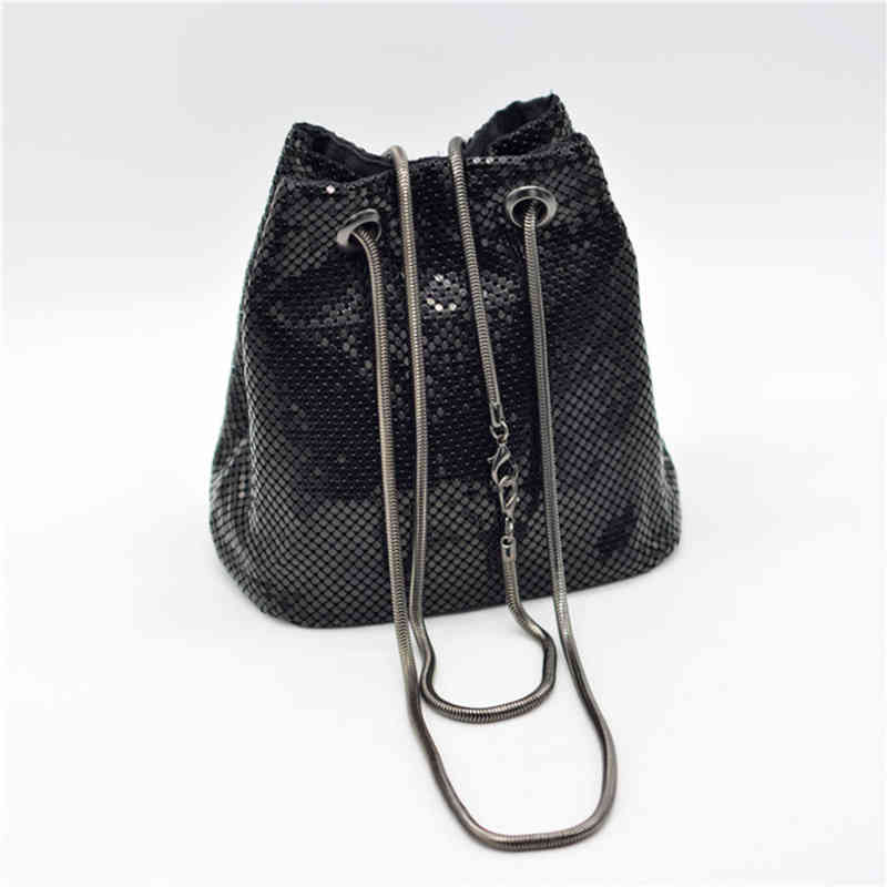 

Evening Bags Mini Chain Shoulder Purses and Handbags Crystal Clutch Evening Bags Rhinestone Party Crossbody Bag Trend Fashion Women 220328, Black