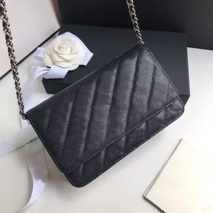 

Hot Plaid Floral Top quality Shoulder Bags lady Single Chain Designer Handbags new totes purse Women fashion Classic Cross Body flap Gold popular plain great Wallets, Black caviar gold buckle