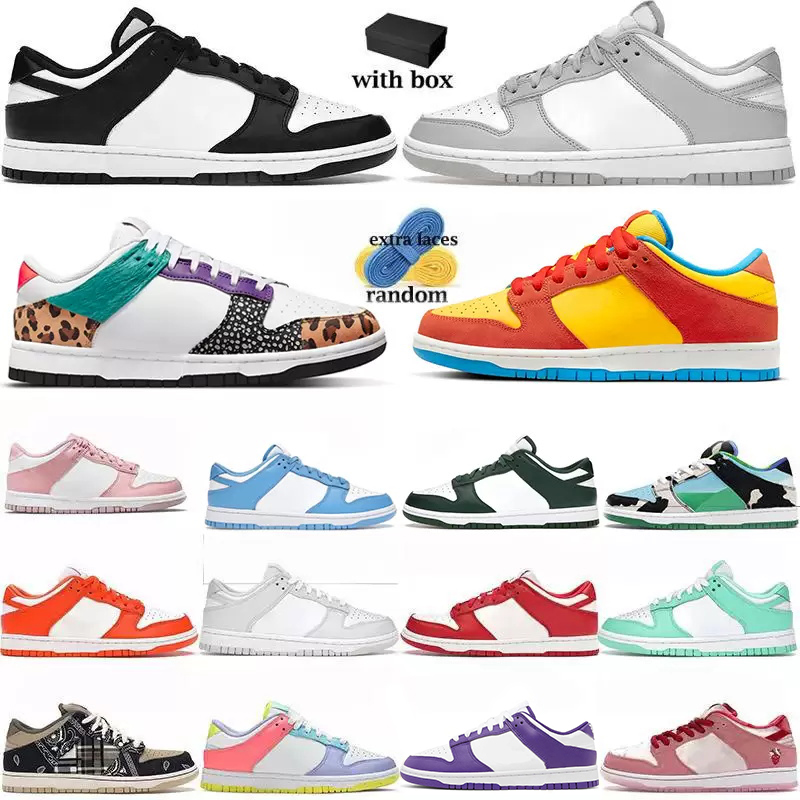 

With box UNC dunks Running shoes panda Chunky Grey Fog Syracuse Team Green University Blue Georgetown walking jogging sneakers trainers size 36-47