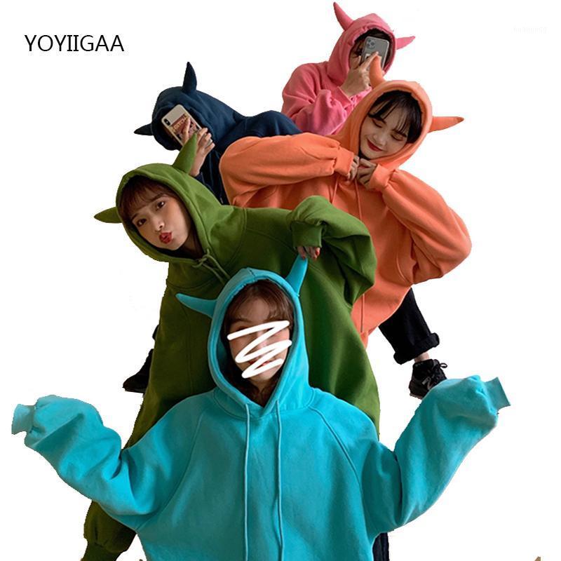 

Autumn Winter Women Hoodies Kawaii Sweatshirt Female Hoody Fashion Casual Women's Oversized Ladies Pullovers Tops & Sweatshirts, White