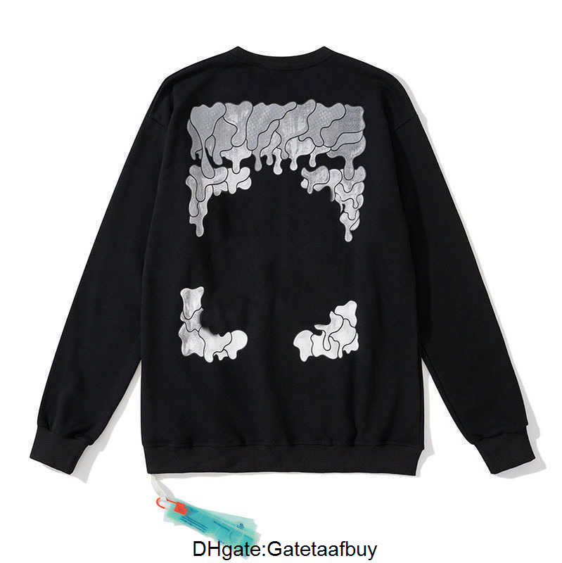 

Fashion Offs Brand Sweatshirts Mans Long Sleeves Hoodies Dissolving Gradient with Arrows Hip Hop Black Woman Clothing Oversize Sweatshirt, 22