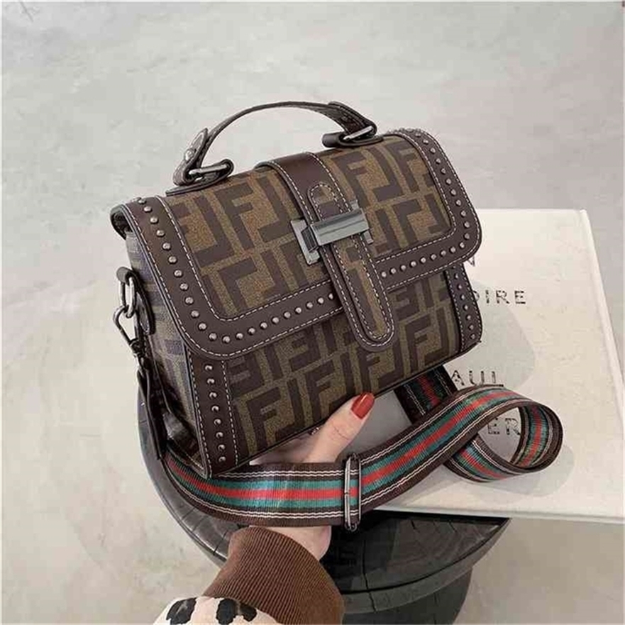 

trend ins wide belt single shoulder bag store 80% off Outlet Online, F brown