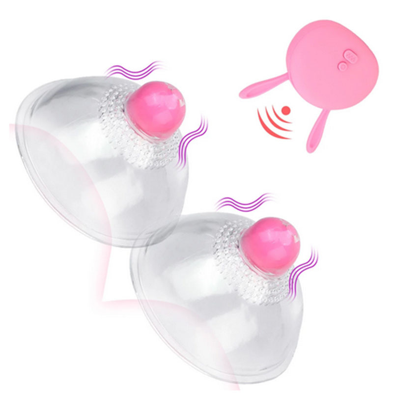 USB Charg Wireless Remote Control Breast Enlarge Massager Nipple Vibrator Clit Stimulator sexy Toy for Women Sucking Pump