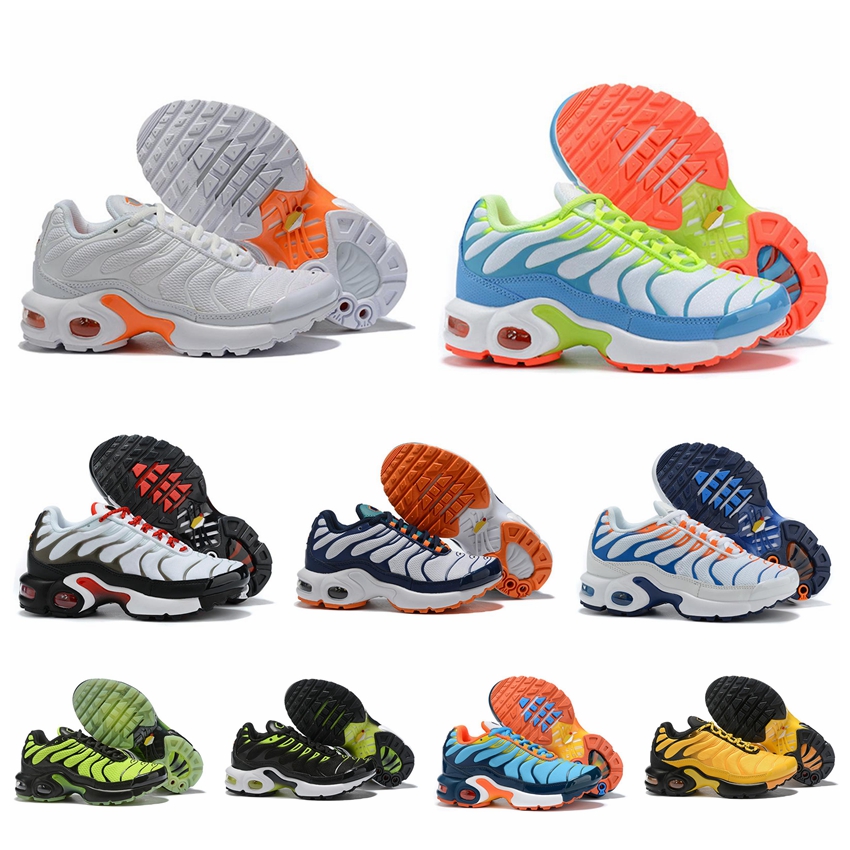 

2022 new infant designer kids shoes Top Quality Classic Childrens Shoe TN Boys and Girls kid Sports Toddler youth running Sneakers fashion Trainers Jogging tennis, White