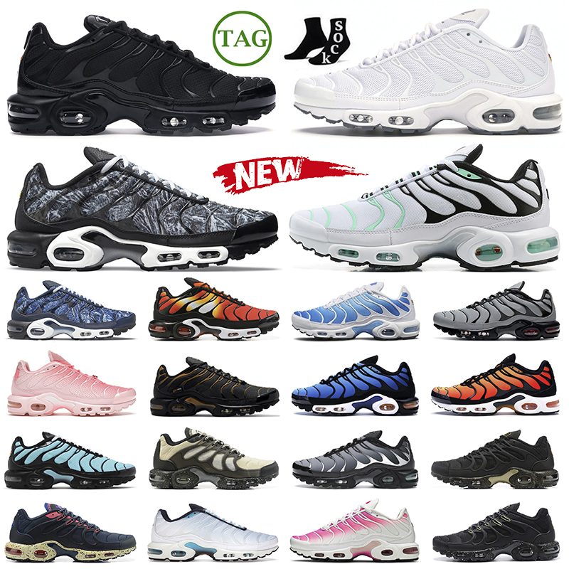 

2022 tn plus men women running shoes Triple White Black Metallic Pewter Hyper Jade Sunset Gradient Persian Violet Particle Grey mens trainers outdoor sneakers, #6