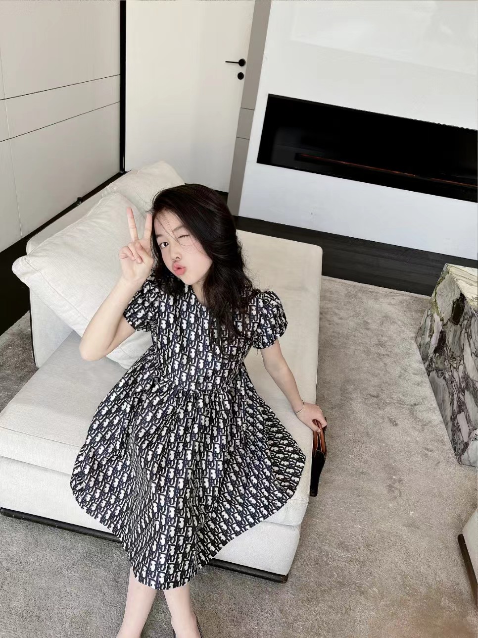 

kid girl flower dresses set 80-160cm wedding style fashion designer boutique clothes cotton wholesale summer outfits 2022, Customize