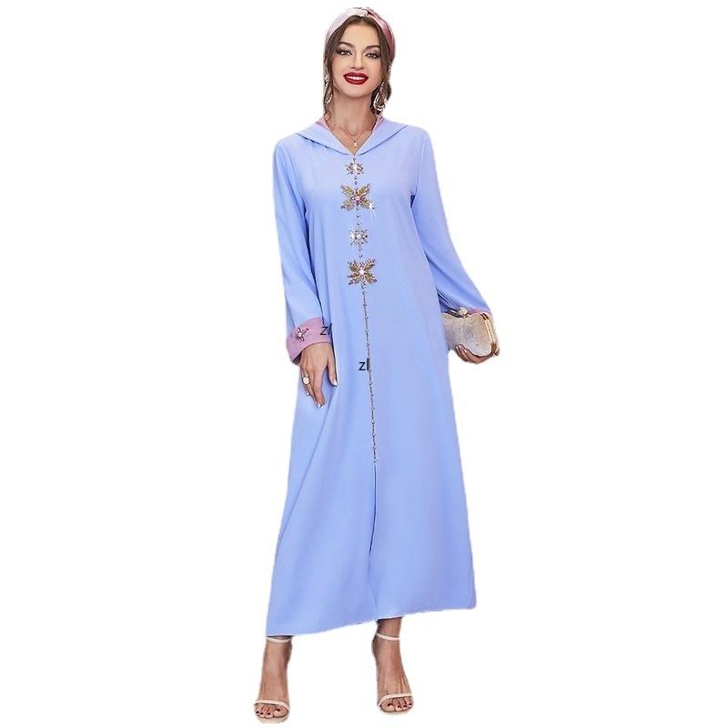 

Ethnic Clothing Djellaba Muslim Abaya Dress Turkey Luxury Hijab Dresses Abayas For Women Dubai Islam Evening Party Gown Morrocan Kaftan Jell