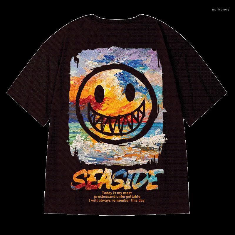 

Men's T-Shirts Ghost Face Little Devil National Fashion Oversize Short-Sleeved T-shirt Men's Large Size Couple BF Loose Cotton Weight-Ca, White