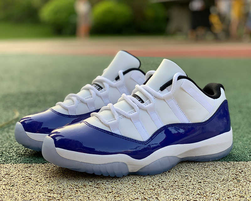 

Original Version Jumpman 11 Low Concord Basketball Shoes Blue White Real Carbon Fiber 11s Running Sneakers Men Sport Trainers Come With Box, #1