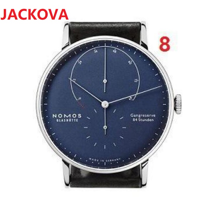 

NOMOS Mens Sports Wristwatch 40mm Quartz Movement Male Time Clock Watch with Leather Band top Wristwatch Montre de Luxe, As pic