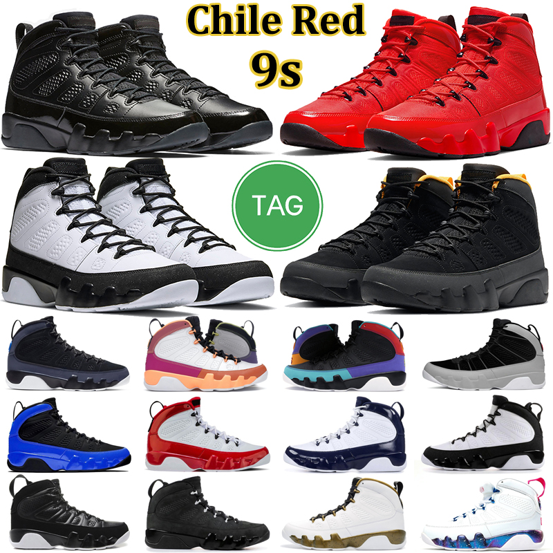 

2022 Jumpman OG 9 Men Basketball Shoes 9s Chile Red University Blue Gold Barons Particle Grey Bred Patent Space Jace Mens Trainers Sports Sneakers, 14