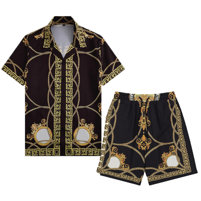 

22ss Mens Beach Designers Tracksuits tiger Suits Hawaiian Shirt Set Seaside Holiday Shirts Shorts Sets Man S Luxury Set Outfits Sportswears 789