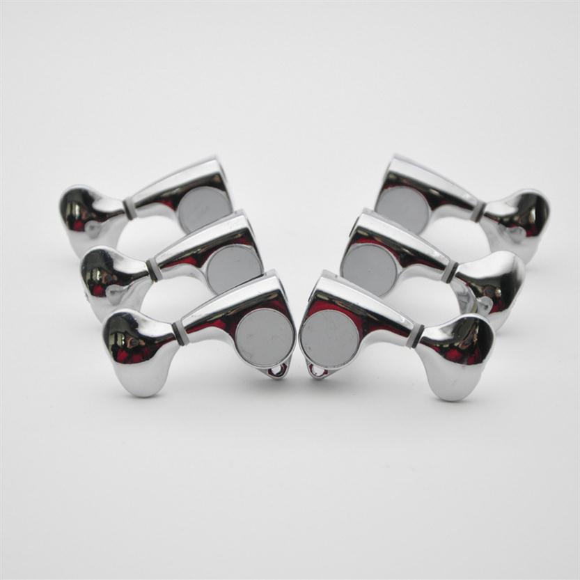 

One Set High Quality Folk/Electric Guitar Tuning Pegs Fishtail Handle Machine Heads Tuners Totally Closed207J
