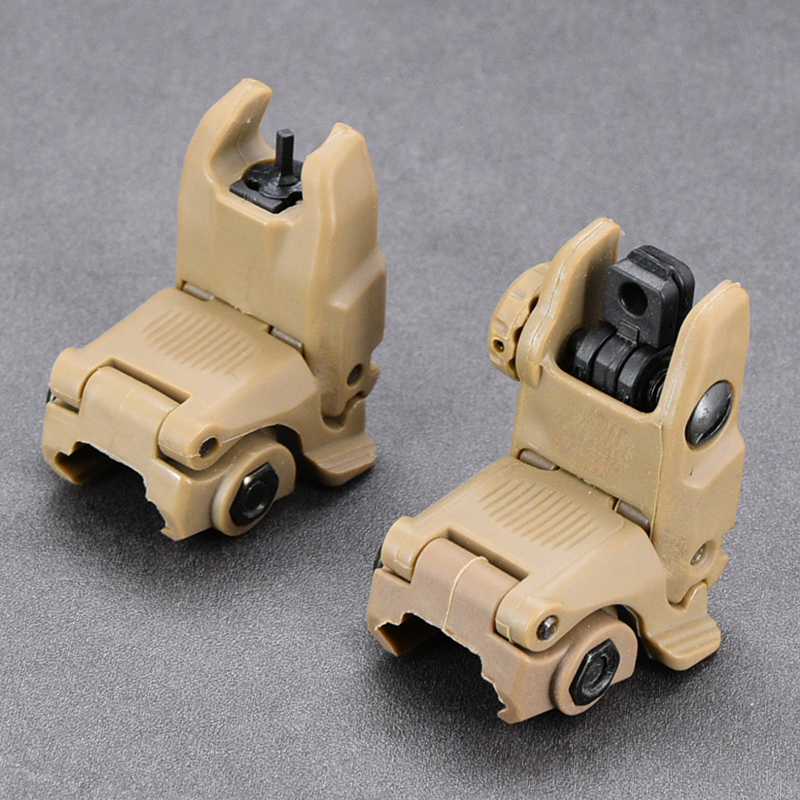 

Tactical Accessories Back Up Front Rear Folding Sight Scope 1913 Picatinny Weaver Rail Mount Base AR15 Hunting Airsoft GEN II