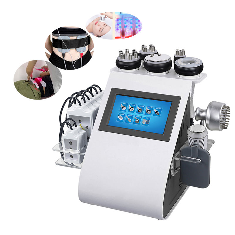 9 IN 1 40K Ultrasonic Cavitation Vacuum RF Slimming Laser Fat Loss Photon Radio Frequency EMS Slim Machine Skin Care Body Shaping Sculpting Face