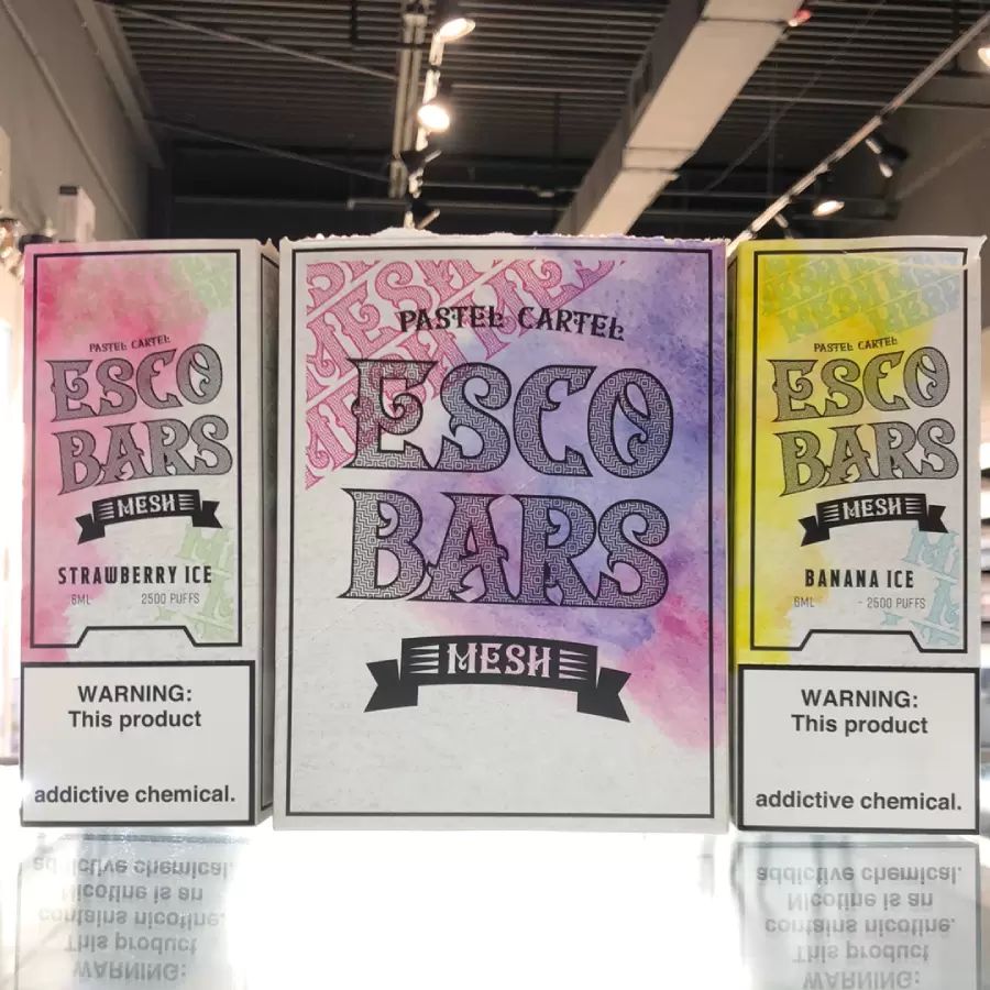 

electronic cigarette ESCO BARS 2500 puffs Disposable Battery 2500 Puffs Vape Pen 16450 1000mAh Devices 6ml Pre-Filled Pods Cartridges Vaporizers 31 colors