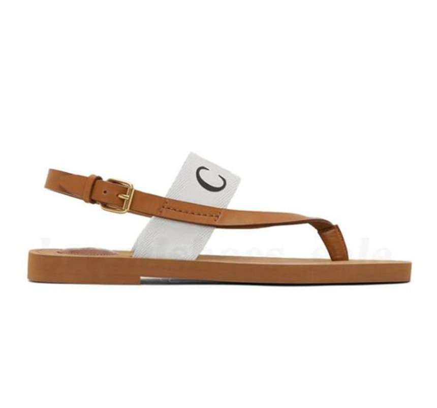 

2022 new classics Branded fashionable Women Woody Mules Flat Slippers Designer Lady Lettering Fabric Outdoor Leather Sole Slide Sandals size 35--42
