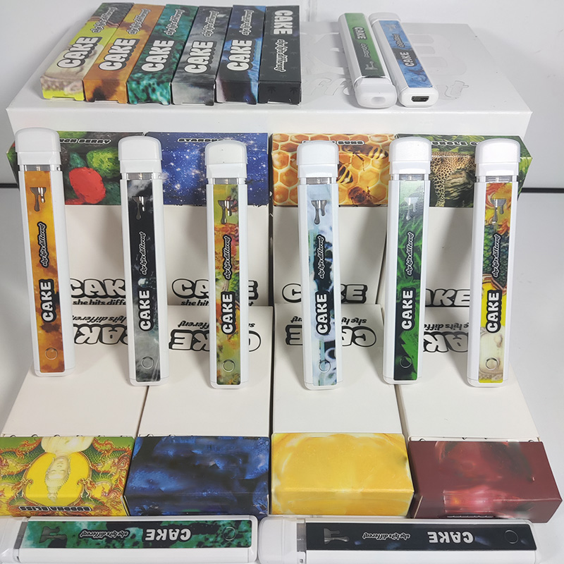 

Cake Vape Disposable Pen cake bar 1ml Disposables Vapes Cartridges Electronic Cigarettes pods Vaporizer Pod Starter Kit Battery Oil Carts vs packwoods ghost ruby