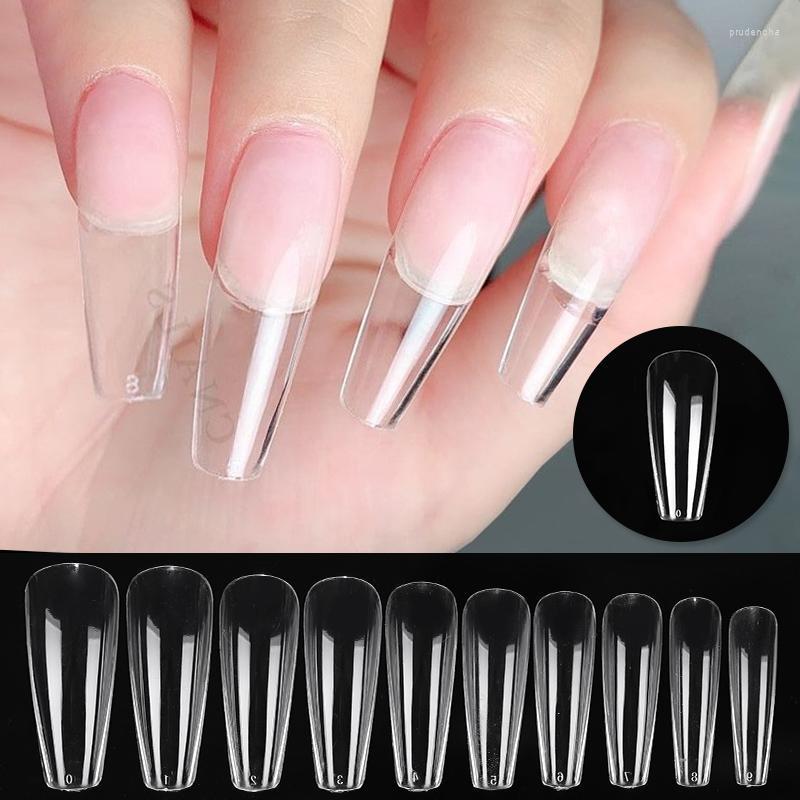 

False Nails 48Pcs/Bag Extension Nail Tips Full Cover Sculpted Fake Finger UV Gel Polish Assistant Art Tools Quick Build Prud22, Special offer