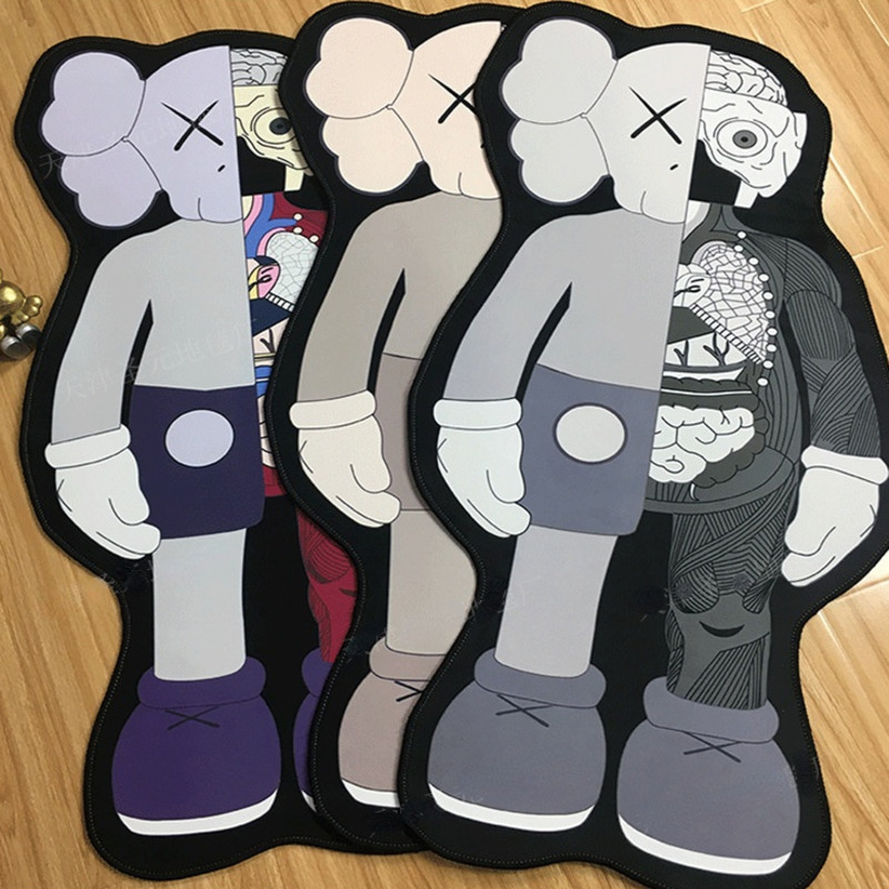 

Kawsed Carpet Floor Mat Entrance Non-slip Absorbent Creative Art Anatomy Cartoon Home Bedroom Living Room Soft Plush Doormat 220423