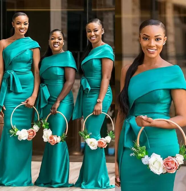 Robes de demoiselle d'honneur de chasse plus taille pour les mariages africains occidentaux 2022