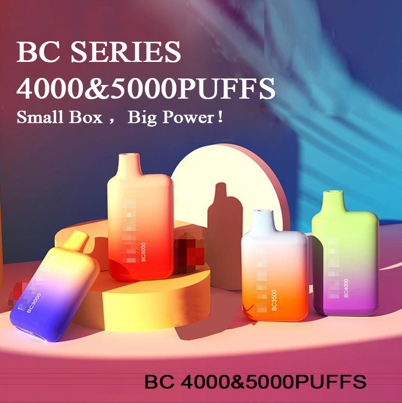 

Elf bc5000 4000 Puffs Disposable vapes E Cigarette Pen BOX 10ml 12ml Prefilled device 650/850mAh rechargeable Battey vapes Elux Legend esco puff