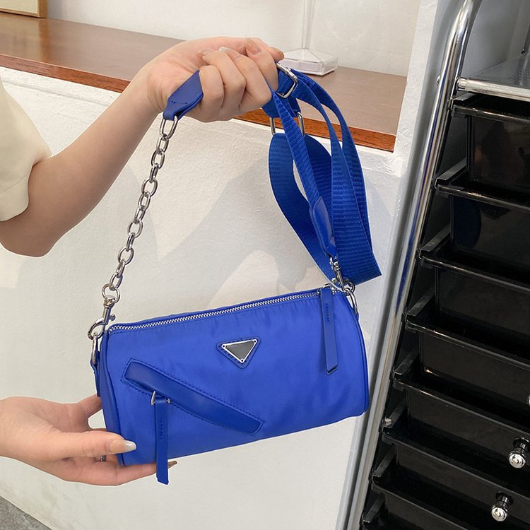 

Luxury Women Shoulder Bags 2022 High Quality Nylon Simple Crossbody Bag Designers Handbag Y220802, Blue