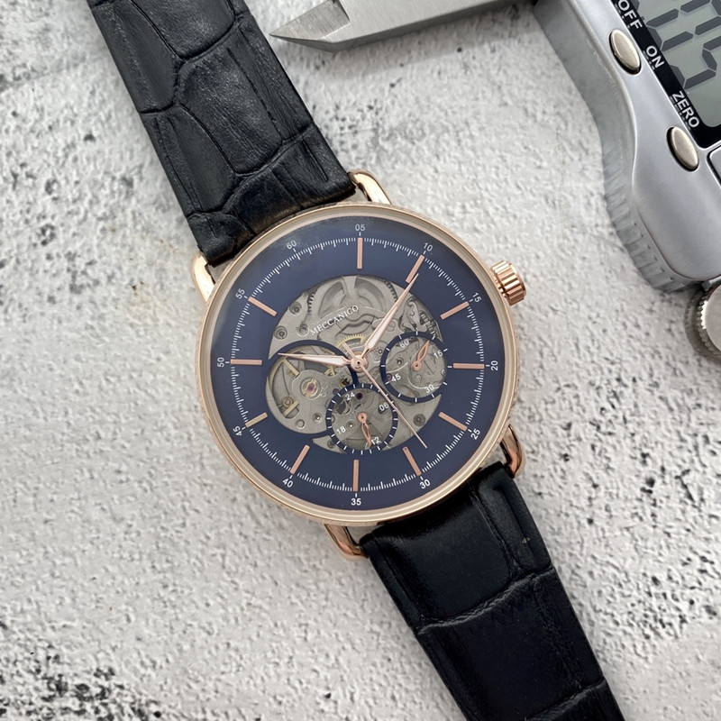 

2023 New luxury mens watches automatic Mechanical watch designer high quality European Top luxury brand leather strap Fashion Gift style Hollow-out style montre