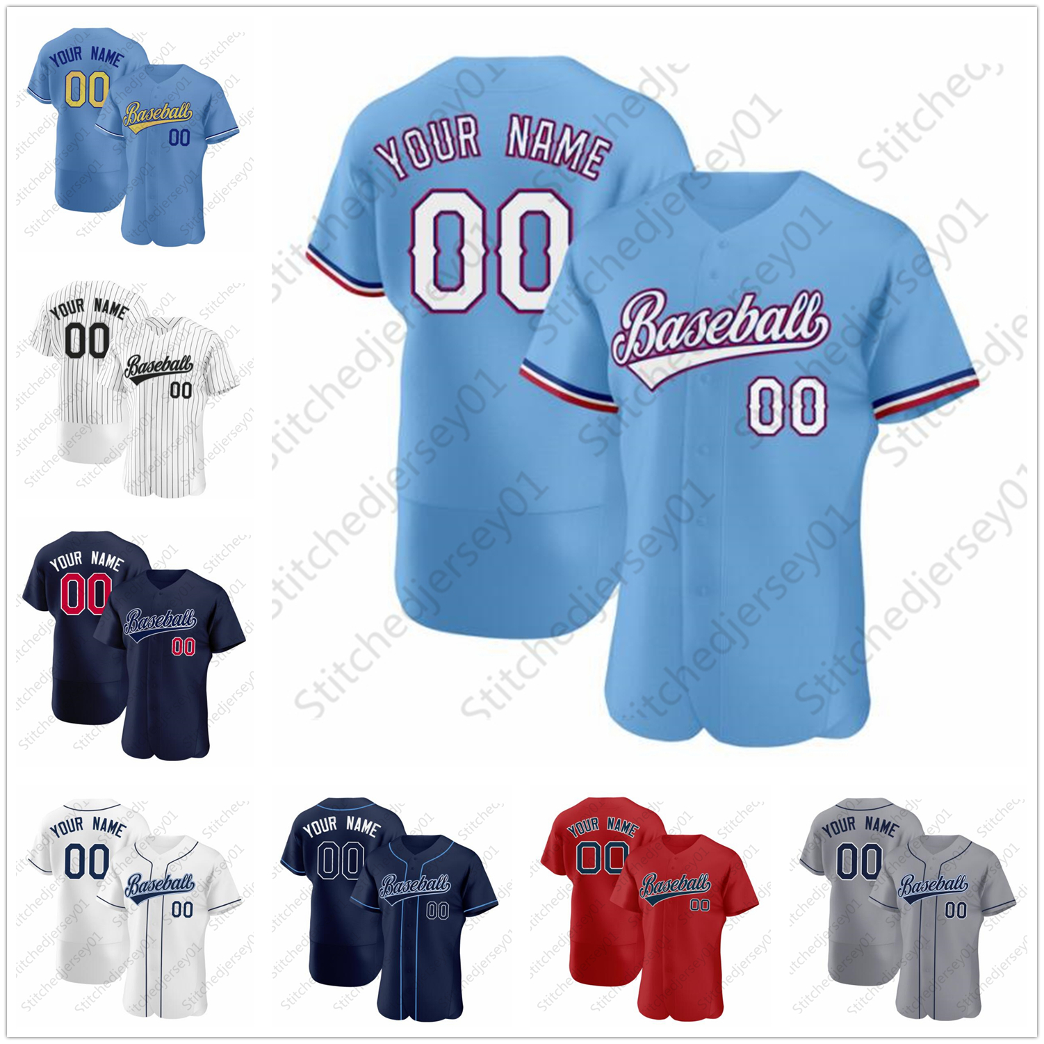 

Custom Baseball Jersey Printed Team Name/Number Customized Cool Short Sleeve Breathable Tee Shirts for Men/Girl/Youth, Beige