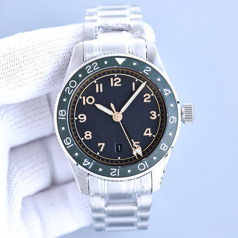 

Mens Watch Automatic Mechanical Movement Watches 42mm Business Wristwatches Sapphire Waterproof 100m Swimming 904L Stainless Steel Case Montre de Luxe, Colour 1