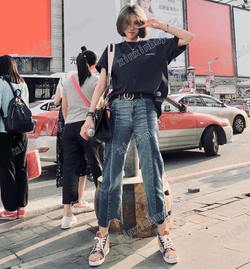 

22ss Women Designers t shirts tee sea wave DESTROYED tie dye cotton short sleeve Crew Neck Streetwear xinxinbuy black gray S-2XL