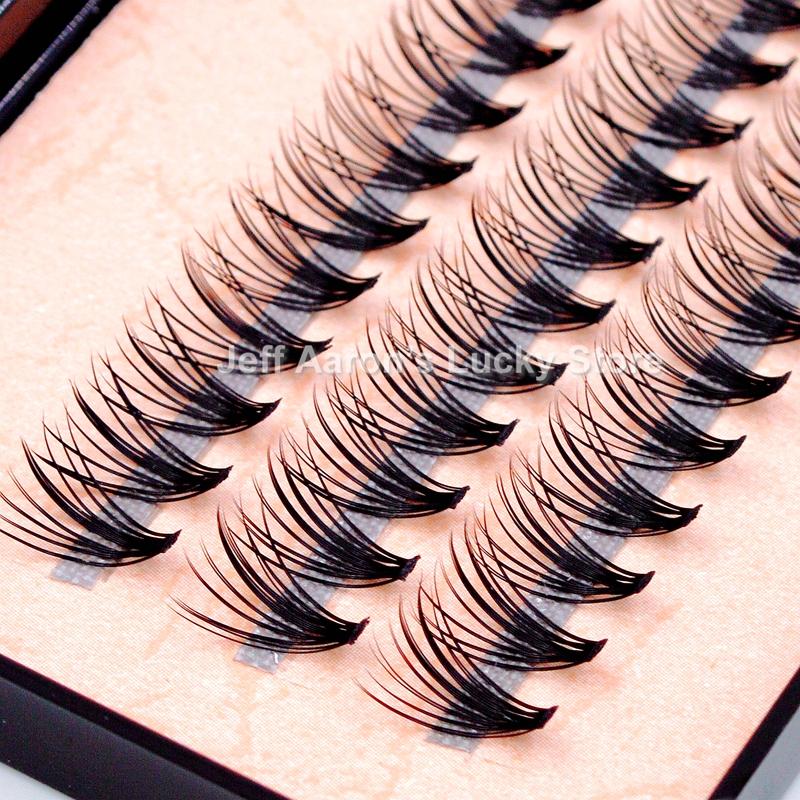 

False Eyelashes Natural Long Black Individual Eye Lash Extension Makeup Tool 57 Knots 8 10 12 14MM Available