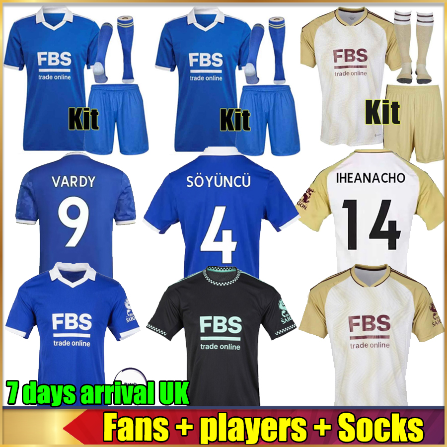 

22 23 Leicesters fans player Soccer Jerseys City home away VARDY MADDISON IHEANACHO 2022 2023 camiseta BARNES TIELEMANS AYOZE DAKA LOOKMAN Football uniformS Shirt, 22/23 home + patch