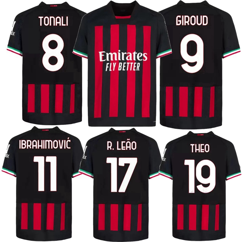 

2022 2023 AC MILANS IBRAHIMOVIC Soccer Jerseys ORIGI THEO CALABRIA TONALI TOMORI BENNACER GIROUD A.REBIC S.CASTILLEJO BRAHIM R.LEAO 22 23 football men kids shirt 4XL, 4th