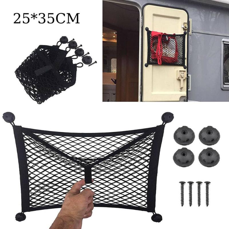 

Car Organizer Storage Net Extra Large Elastic Auto Interior Accessories For Cargo Van Motorhome Mobile Home Caravan Boat