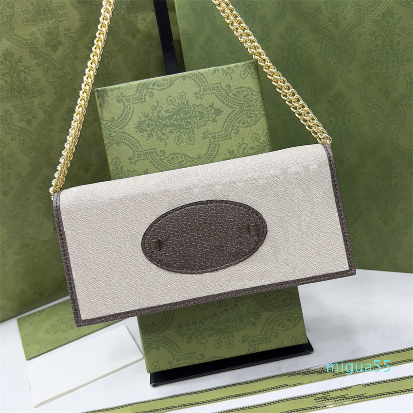 

chain wallet shoulder bag two-color optional, Brown