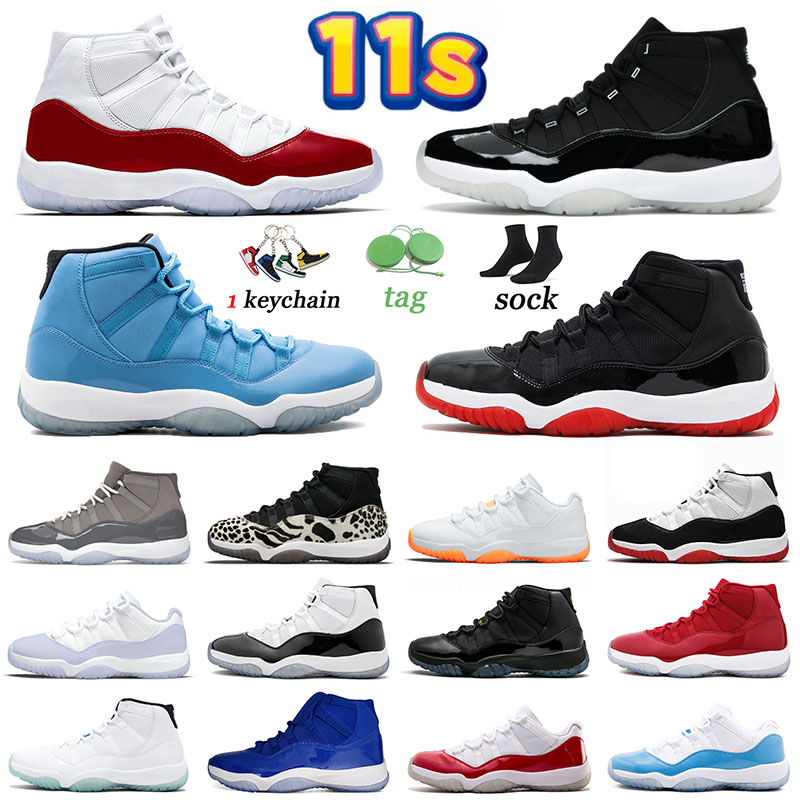 

Pantone 11 Original Basketball Shoes Designer Sneakers Women Trainers Jumpman 11s Low Cherry Cool Grey Space Jam Concord Men Sports Gamma Blue Animal Instinct 36-47, 36-47 high white bred