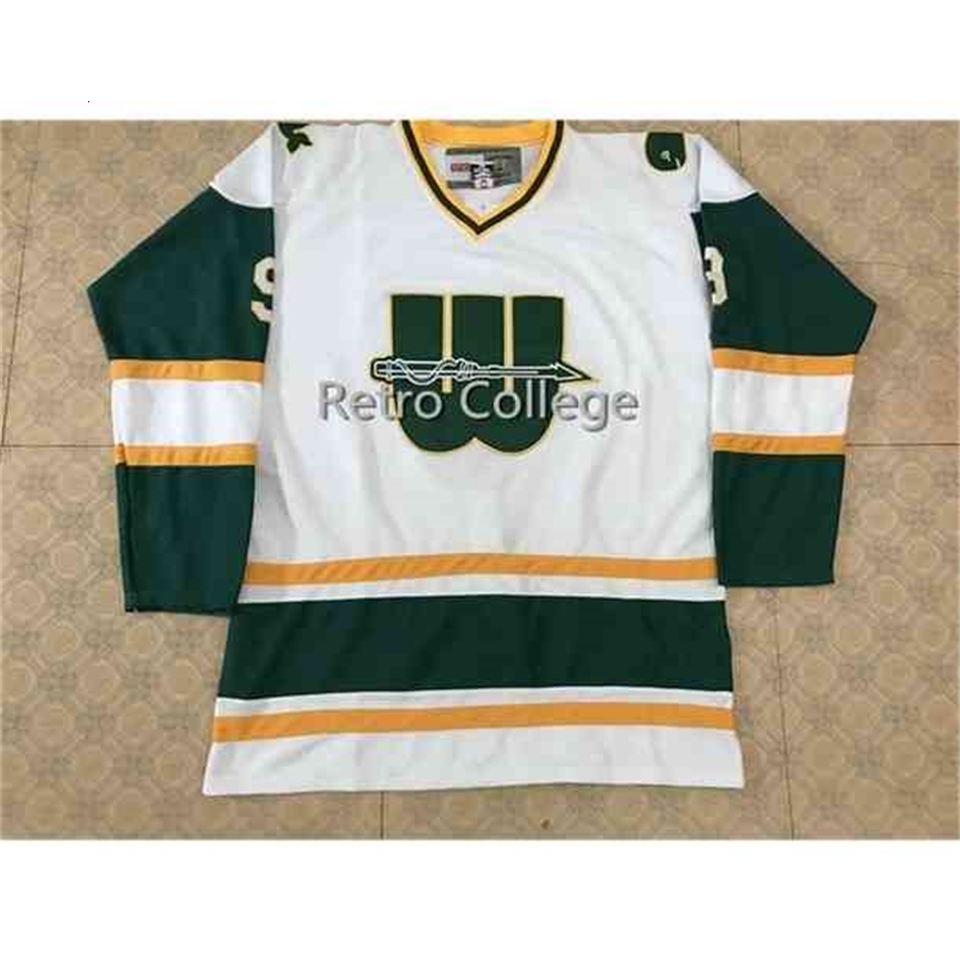 

MThr #9 GORDIE HOWE WHA NEW ENGLAND WHALERS RETRO HOCKEY JERSEY Mens Embroidery Stitched Customize any number and name Jerseys, White