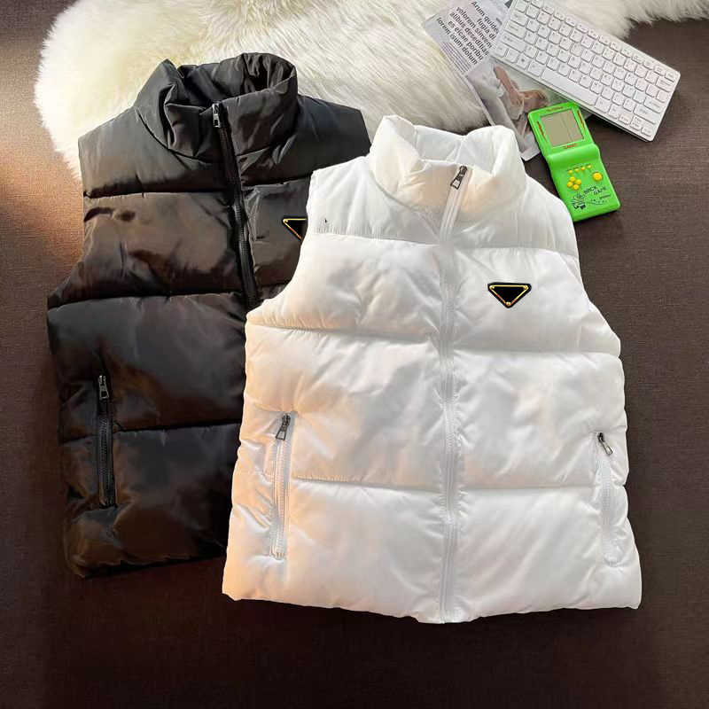 

Man Vests Coat Jacket Dwon Designer Bomber Coats Sleeveless Winter Windbreaker Puffy Hoody Fashion Jackets Vest Outwears Coats Size -5XL, White