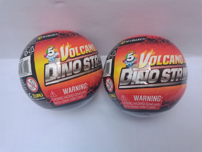 

5PCS/LOT Surprise Dinos Volcano Dino Strike doll Toys Blind Eggs